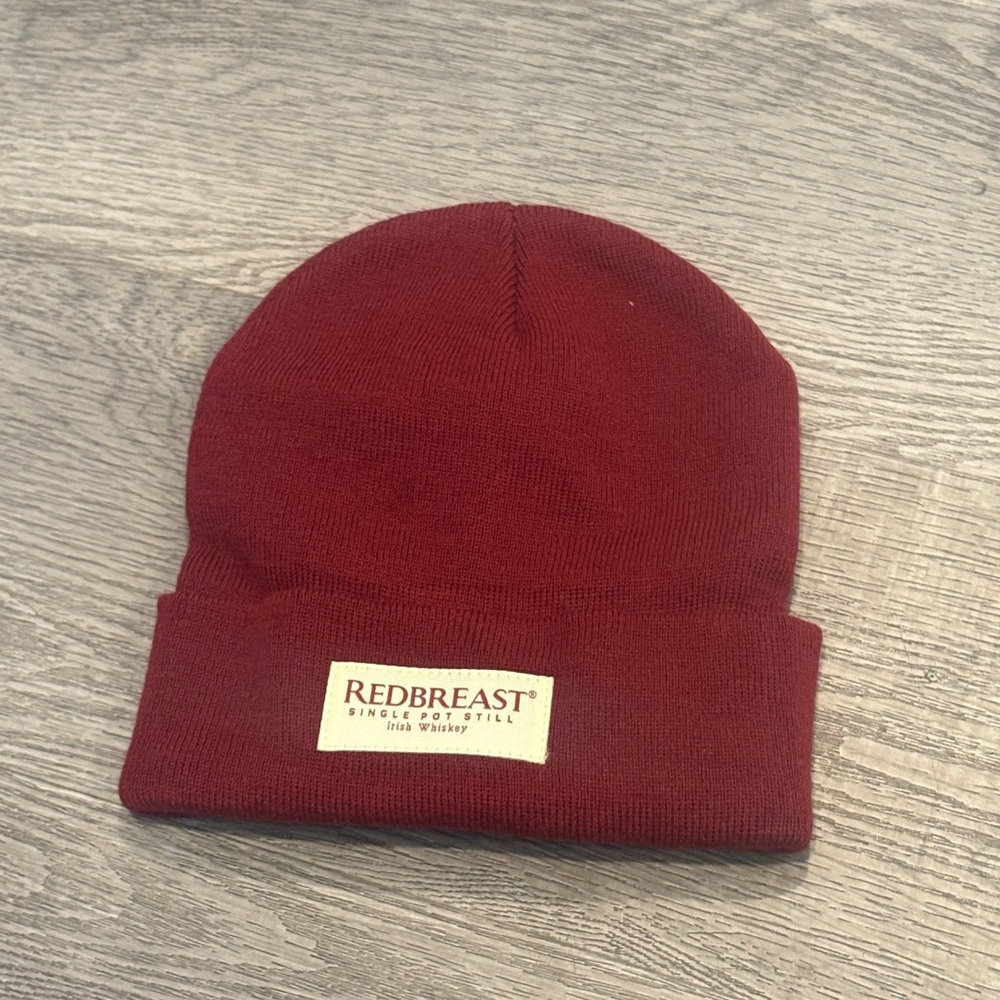 NWOT Redbreast Whiskey Burgundy Beanie